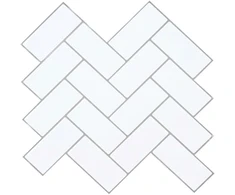 Žuvies kaulo plytelė 10 pcs Balta pilka 30 x 30 cm