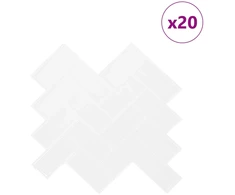 Žuvies kaulo plytelė 20 pcs Balta 30 x 30 cm