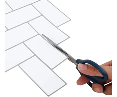 Žuvies kaulo plytelė 20 pcs Balta pilka 30 x 30 cm