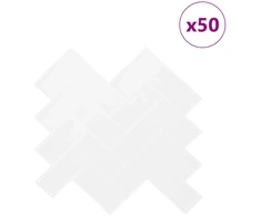 Žuvies kaulo plytelė 50 pcs Balta 30 x 30 cm