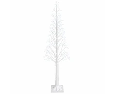 Žvaigždinė Kalėdų eglutė Balta 17 x 17 x 180 cm Plastmasė