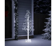 Žvaigždinė Kalėdų eglutė Balta 17 x 17 x 150 cm Plastmasė