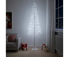Žvaigždinė Kalėdų eglutė Balta 25 x 25 x 210 cm Plastmasė