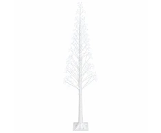 Žvaigždinė Kalėdų eglutė Balta 25 x 25 x 210 cm Plastmasė