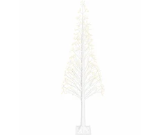 Žvaigždinė Kalėdų eglutė Balta 25 x 25 x 240 cm Plastmasė