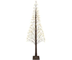 Žvaigždinė Kalėdų eglutė Ruda 240 cm Plastmasė 688 LED