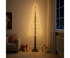 Žvaigždinė Kalėdų eglutė Ruda 240 cm Plastmasė 688 LED