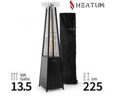 Heatum Atėnė Dujinis šildytuvas Piramidė Juoda