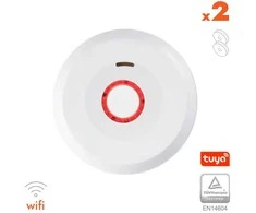 Dūmų detektorius XP-750W su WIFI, integruota 10 metų baterija 3V (2 vnt.)
