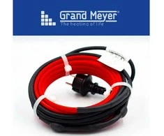 Grand Meyer HE-TS savireguliuojantis šildymo kabelis vamzdžiams nuo užšalimo su kištuku, Modelis, ilgis, galingumas: HE-TS-02 2m 32W