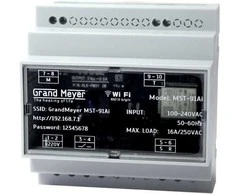 Grand Meyer MST91AI WiFi, DIN, -30+80°C, 230V vieno kanalo meteorologinė stotis sniego tirpinimo sistemoms