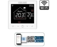 Grand Meyer® SN10 Programuojamas termostatas su WIFI, laidinis, savaitinis, potinkinis, 230V, 16A