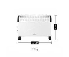 Konvekcinis šildytuvas (elektrinis radiatorius) Heatum THERMA H2000 Juodas