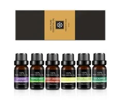 Natūralūs eterinių aliejų rinkinys Bohomi Home Spa 100% Pure 6 x 10ml