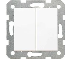 Panasonic Karre 2 klavišų potinkinis jungiklis, baltas, 10A, 250V (90963602)