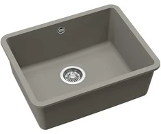 Compotexa Akmens masės plautuvė HELIKA Arca SQA102W, Silicsana spalva: Šiltas betonas | Argent 220