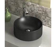 Compotexa Granito praustuvas voniai Fabela BQR40-601, juodos spalvos