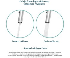 Plautuvės maišytuvas HELIKA Grata 7723-601, juodos spalvos, neteisingas: Juoda | Juodas metallic 601