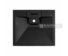 Praustuvas voniai Locus BQW520, Silicsana spalva: Juoda | Juodas metallic 601