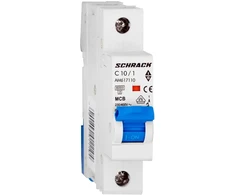 Automatinis jungiklis Schrack AM617110 (C10, 1P, 230V, 6kA)