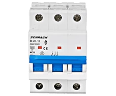 Automatinis jungiklis Schrack AM618320 (B20, 3P, 230V, 6kA)