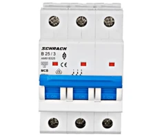 Automatinis jungiklis Schrack AM618325 (B25, 3P, 230V, 6kA)
