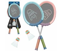 Badmintono rakečių ir šaudyklių rinkinys 2vnt.WOOPIE