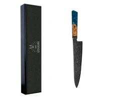 Damasko Plieno 23cm Šefo Peilis Usugiri JH-D-015