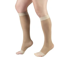 Danwa Medicininės Kompresinės Kojinės II Klasė Iki Kelių KABO 23-32 mmHg, Unisex, Atvirais Pirštais, Kūno spalvos