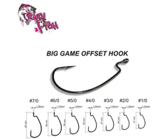DC Ofsetiniai Kabliukai Crazy Fish Big Game 1/0