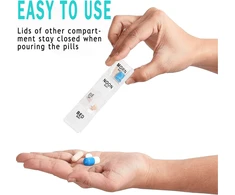 Dėtuvė Tabletėms Savaitei SUNVIAN Pill Case PU oda