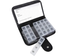 Dėtuvė Tabletėms Savaitei SUNVIAN Pill Case PU oda