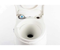 Elektrinis baltas nešiojamas tualetas su elektriniu nuleidimu Thetford Porta Potti 565E 92306