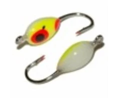 Fosforinė Avižėlė AKARA Epox Drop 1208 P, Y/R Su Ausele 8mm Nr.10