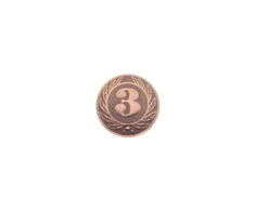 Lipdukas medaliui A1/J11 Trečia vieta bronza 25mm