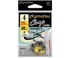 Kabliukai Su Pavadėliu KAMATSU Carp Leader Yamato 20cm Nr4