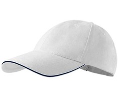 Kepurė ADLER 6P Sandwich, Balta