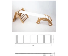 Laipiojimo Lenta Ingvart StepUp, Medine, 150x35cm, Balta Spalva