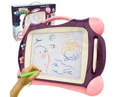 WOOPIE Piešimo Lenta Magnetinė Spalvota + 2 Spaudiniai Violetinė