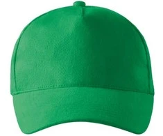 Malfini As Kepurė su snapeliu MALFINI 5P 307 Unisex, Kelly žalias 340g/m2