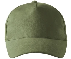 Malfini As Kepurė su snapeliu MALFINI 5P 307 Unisex, Khaki 340g/m2