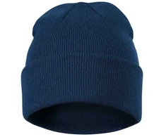 Malfini As Unisex megzta kepurė MALFINI Beanie 315 midnight mėlynas – klasikinis žieminis modelis