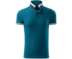 Malfini As Vyriški Polo Marškinėliai MALFINI Collar Up Petrol mėlynas 215 g/m²