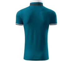 Malfini As Vyriški Polo Marškinėliai MALFINI Collar Up Petrol mėlynas 215 g/m²