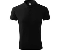 Malfini As Vyriški Polo Marškinėliai PIQUE Juodas, 200 g/m²