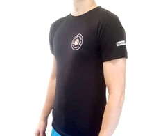 Malfini Marškinėliai Vaikiški Basic Juodas 110cm /4m Dziudo