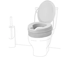 None Minkštas tualeto paaukštinimas su dangčiu, aukštis 14 cm