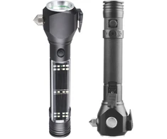 Multifunkcinis LED Žibintuvėlis Tiger Wolf HL-8236 su saulės moduliu