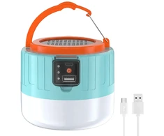 Nešiojamas Saulės Energijos Žibintas BORUiT YHX-0217 Powerbankas