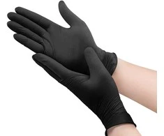 Nitrilinės pirštinės juodos Kid-Man N100, dydis XXL